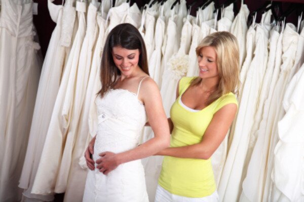bridal shop try on Choosing a Wedding Dress